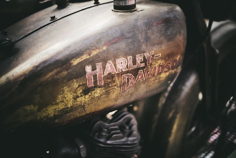 Rusty Motorcycle Gas Tank