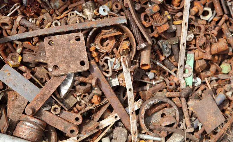 Can rusted metal be recycled?